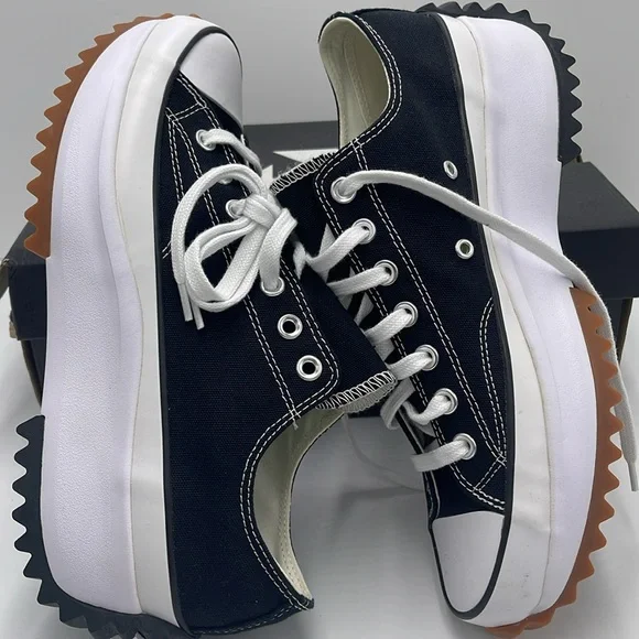 Converse Men’s RUN STAR HIKE OX BLACK/WHITE/GUM 168816C
Platforms Sneakers - Picture 11 of 16